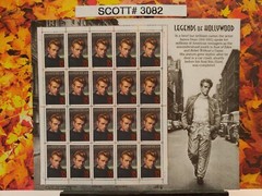 Scott # 3082 Legends of Hollywood James Dean – USPS Postage Stamps