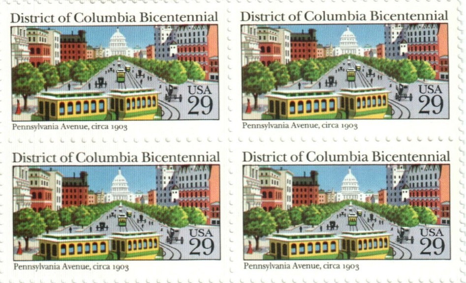 US District of Columbia Pennsylvania Avenue 29¢ Postage Stamp #2561 Pack of 100
