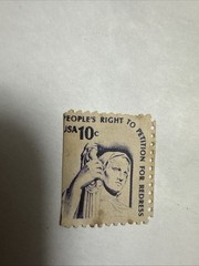 1 Stamp 1977 10c Americana Series: Justice, Imperf. Error