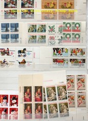 Plate Blocks: Christmas Mint 50 USA Postage sTamps (11-231)