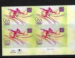 USA SC # 4334 Olympic Games Beijing China 2008 – Gymnast – / BLK4 . MNH