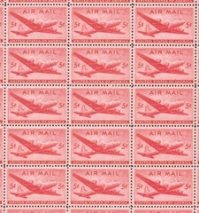 United States 5¢ DC-4 Sky-master Air Mail Postage Stamp #C32 Pack of 100