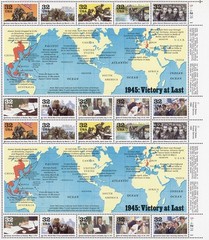 United States 32¢ World War WWII Victory Postage Stamp #2981 MNH Full Sheet