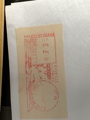 Twenty Nine(29) USPS Vintage 1984 Meter Stamps $50 Value Cherry Hill NJ