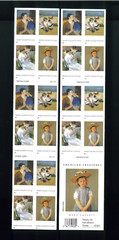 United States 37¢ Artist Mary Cassatt Postage Stamp #3804-7 Full Booklet