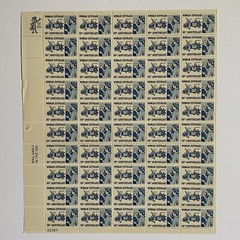 Woman Suffrage Sheet of 50 1970 6 Cent Stamps Scott #1406 MNH Blue White Vote