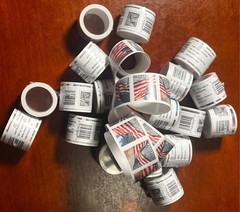 10 Rolls of 100 USPS -1000pcs Stamps New Sealed, Free Shipping