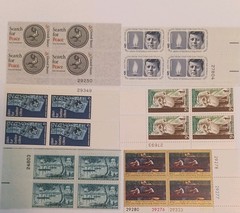 Lot of Unused 5 Cent Stamps, Vintage Five Cent U.S. Postage Stamps lot 5