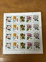 US SCOTT 3193 – 3197 PANE OF 20 FLOWERING TREES 32 CENTS FACE MNH