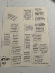 One sheet of STAR WARS Character Anniversary Set US # 4143 & One of YODA # 4205
