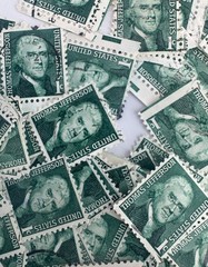 Cancelled Vintage US Presidents Definitive Stamp Lot Washington Jackson Lincoln