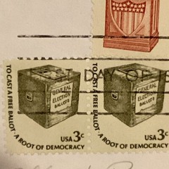 Dec 8, 1977 Stamped 1¢, 2¢, 3¢, 4¢ First Day Issue Root Of Democracy On Envelope
