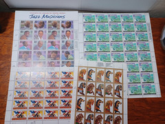 (100) 32 Cent Jazz + Equality + Texas + Horses Postage Stamps JBL5