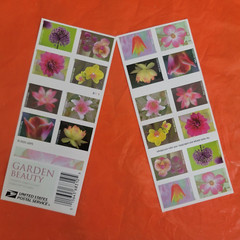 Sheet of 20 Garden Beauty Stamp 1 booklet Wedding Celebration Anniversary Stamps