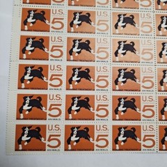Stamp US Postage 5c 5 Cent Sheet OF 50 Stamps Humane Treatment Of Animals Dog