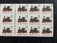 US Sc# 2791a Booklet Pane of 18 1992 29ct LOCOMOTIVE MNH P#V1111