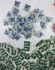 Cancelled Vintage US Liberty Stamp Lot Jefferson Washington Jackson 4 types