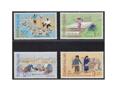 Stamps of Thai life in the countryside