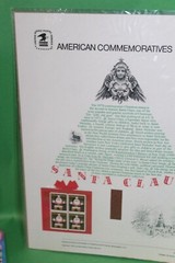 American Commemoratives Santa Claus USPS Stamps Panel Sheet 118 Oct. 18 1979