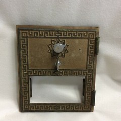 Vintage Post Office Box Door Brass American Device 1961 U.S.P. S.