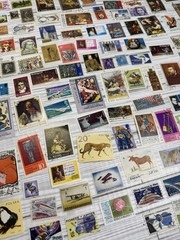 Lot Of Vintage Postage stamps Over 290 Stamps Random Used