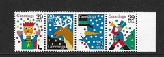 USA SC # 2794a Christmas 1993 – Strip 4- .MNH
