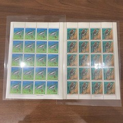 Ryukyu Stamp: Natural Monument Noguchigera Dugong 1966 Unused 2 Sheets