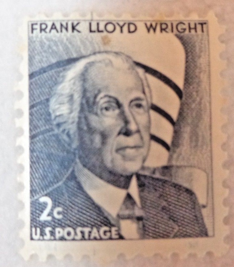 US Postage Stamps Frank Lloyd Wright, Washington, Andrew Jackson, Paul Revere