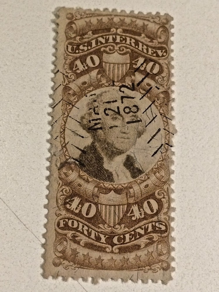 US STAMP POSTAGE REVENUE SCOTT #R141
