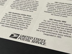 Extremely Rare & Unused 2007 USPS “50s Fins and Chrome”