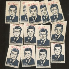 US 22¢ President John F Kennedy Postage Stamp #2219h Pack of 100 Singles