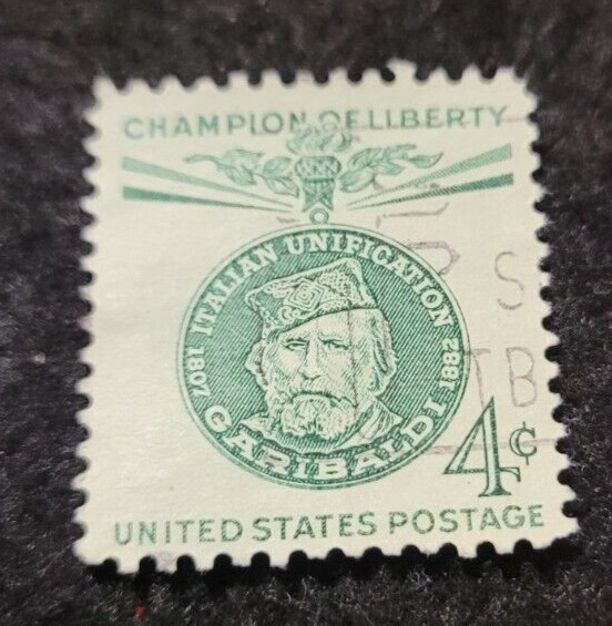 # 1168 – 1960 4c Champions of Liberty: Giuseppe Garibaldi 1 Stamp 2 FREE Stamps