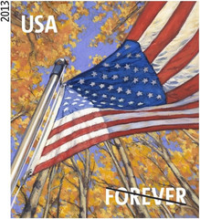 USPS Flags for All Seasons Forever Stamps 100 Stamps (5 Books of 20)