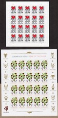 USPS Lunar New Year Snake & Reaching for Love Sheets of 20 Forever Stamps – MNH
