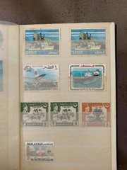vintage POSTAGE STAMPS collection Book Various countries set