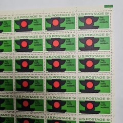Stamp US Postage 5c 5 Cent Sheet OF 50 Stamps Stop Traffic Accidents EEE 1965
