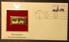 Locomotives 1987 FIRST DAY ISSUE 22 CENT STAMP GOLD Baltimore, MD