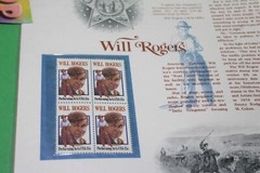 American Commemoratives Will Rogers USPS Stamps Panel Sheet 119 Nov 4 1979