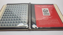 US Full Sheet x30 Postage Stamp Album Collection Vintage + Postal Bulletins!