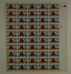 US SCOTT 2403 PANE OF 50 NORTH DAKOTA STAMPS 25 CENT FACE MNH