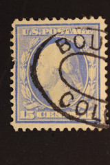 UNITED STATES POSTAGE STAMP 15 CENTS #340 0L CANCELED US