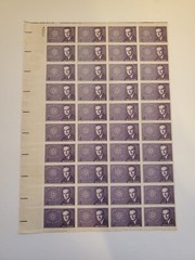 US Postage Stamp 4c 1962 Brien McMahon Atomic Energy Sheet of 40 Stamps
