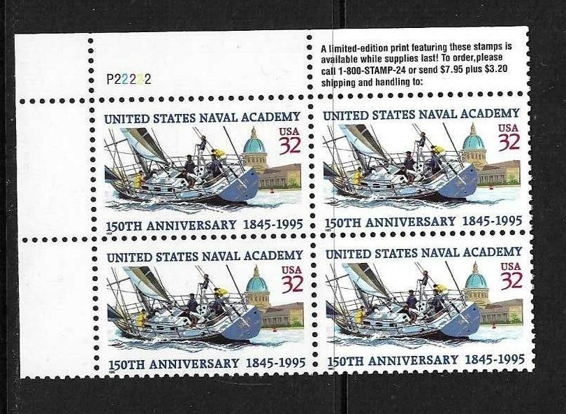 USA SC# 3001 USA Naval Academy 150th Anniversary . MNH..