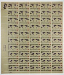 Bk 3 Scott 1683 – 1976 Telephone Centennial Full Sheet of 50 US 13¢ Stamps MNH