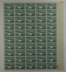 US SCOTT 1009 PANE OF 50 GRAND COULEE DAM STAMPS 3 CENT FACE MNH