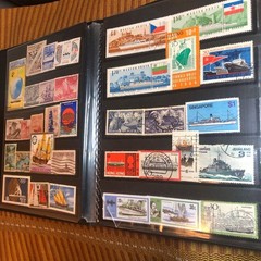 Many sailboats and yachts! 216 kinds of ship stamps! Stored in a Raymay stock