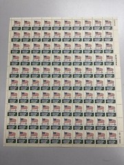 Flag Over White House 6 Cents Stamp Sheet – Scott 1338 – 1968