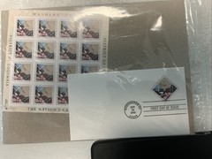 USPS Washington DC .37 Cent Stamp Set And First Day Cover FP/FDC
