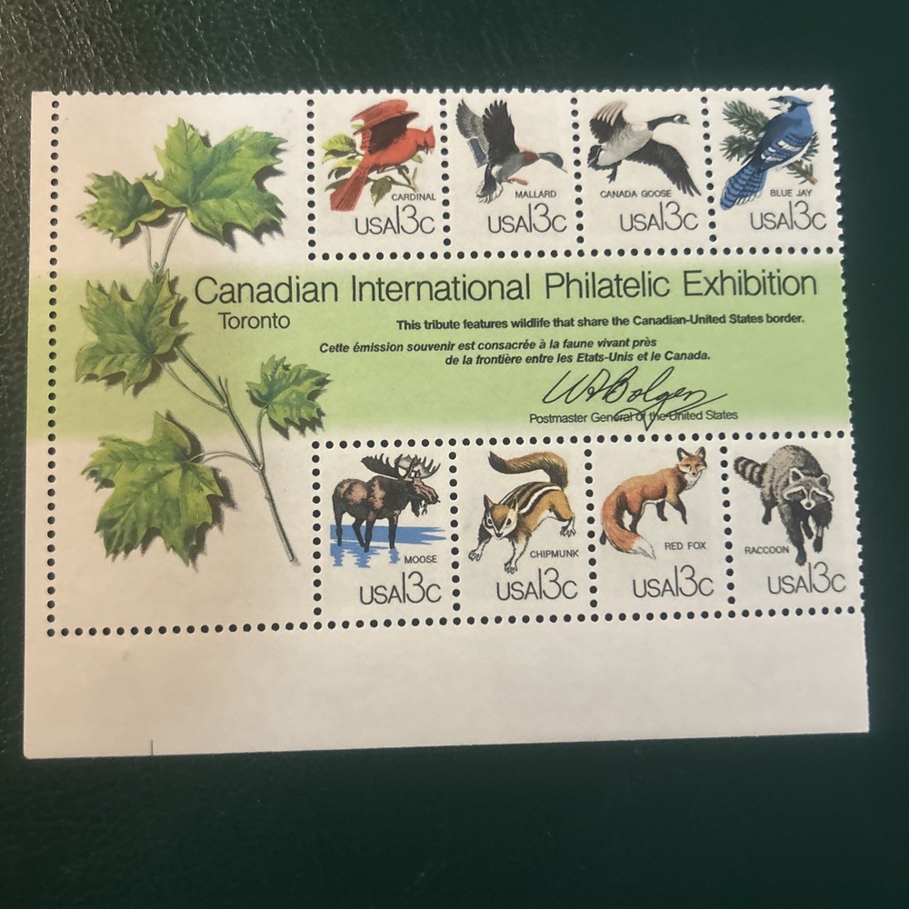 USA 1978 CANADIAN INTERNATIONAL PHILATELIC EXHIBITION BLOCK OF 8 SCOTT 1757 MNH