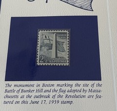 USA Stamp Series Panel Bunker Hill Postal Commemorative Society Pg 9